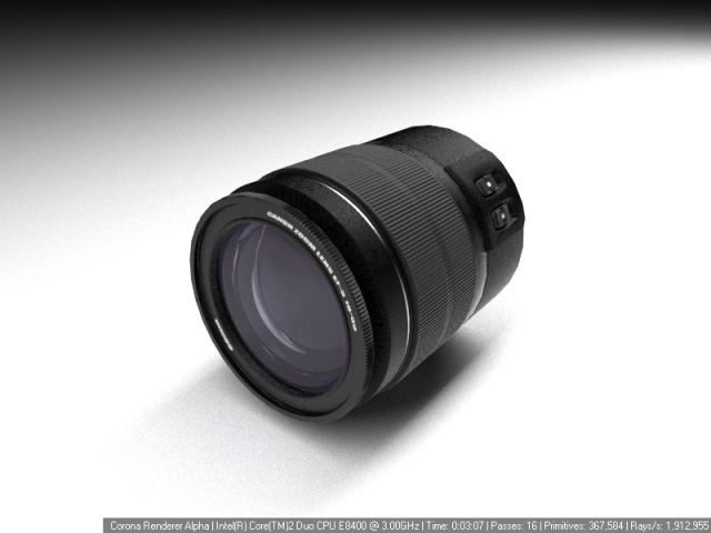 cannon lens 3D Model .c4d .max .obj .3ds .fbx .stl .blend 