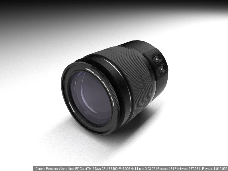 cannon lens 3D Model .c4d .max .obj .3ds .fbx .stl .blend 