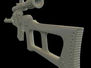 vss with pso1 and bullets 3D Model