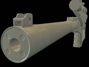 vss with pso1 and bullets 3D Model