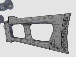 vss with pso1 and bullets 3D Model