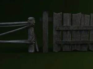 フェンス 3Dモデル