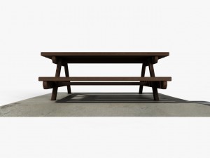 picnic table Modèle 3D