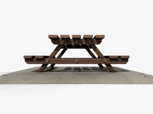 picnic table Modèle 3D