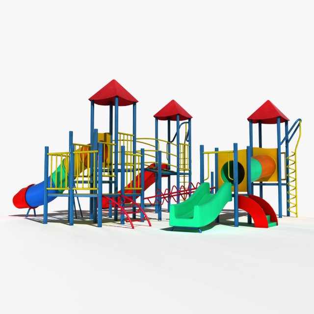 playground slide 3D 모델 .c4d .max .obj .3ds .fbx .stl .blend 