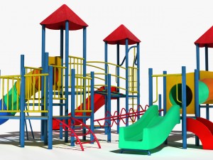 playground slide 3D 모델