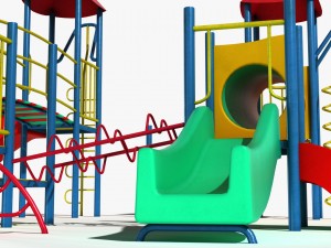 playground slide 3D 모델