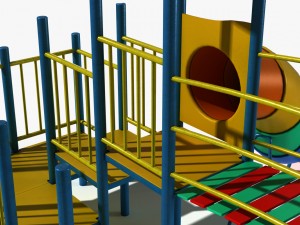 playground slide 3D 모델