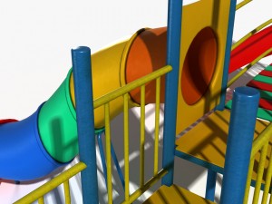 playground slide 3D 모델