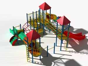 playground slide 3D 모델