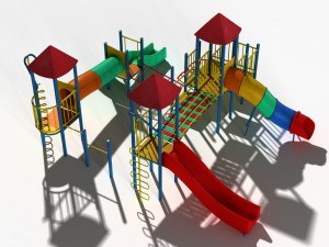 playground slide 3D 모델