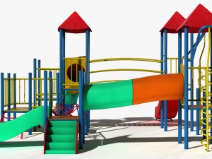 playground slide 3D 모델