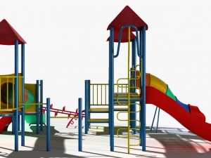 playground slide 3D 모델