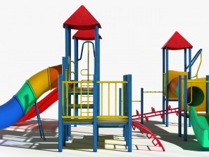 playground slide 3D 모델