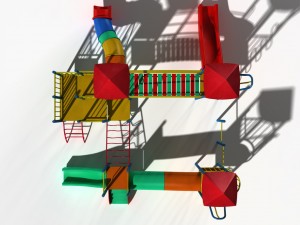 playground slide 3D 모델
