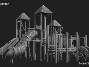 playground slide 3D 모델