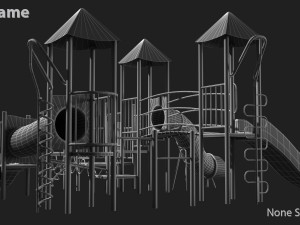 playground slide 3D 모델