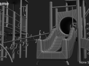 playground slide 3D 모델