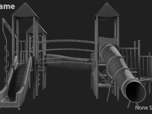 playground slide 3D 모델