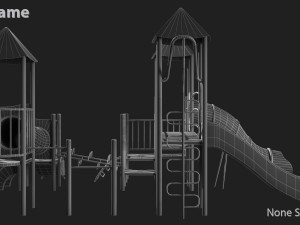 playground slide 3D 모델