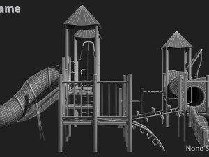 playground slide 3D 모델