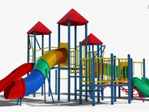playground slide 3D 모델