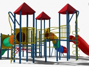 playground slide 3D 모델
