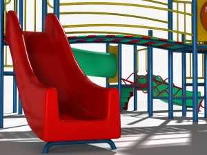 playground slide 3D 모델