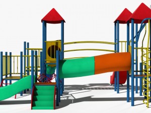 playground slide 3D 모델