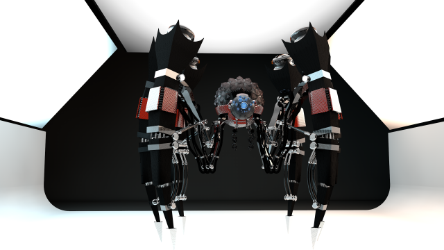 spider paukan 3D 모델 .c4d .max .obj .3ds .fbx .stl .blend 