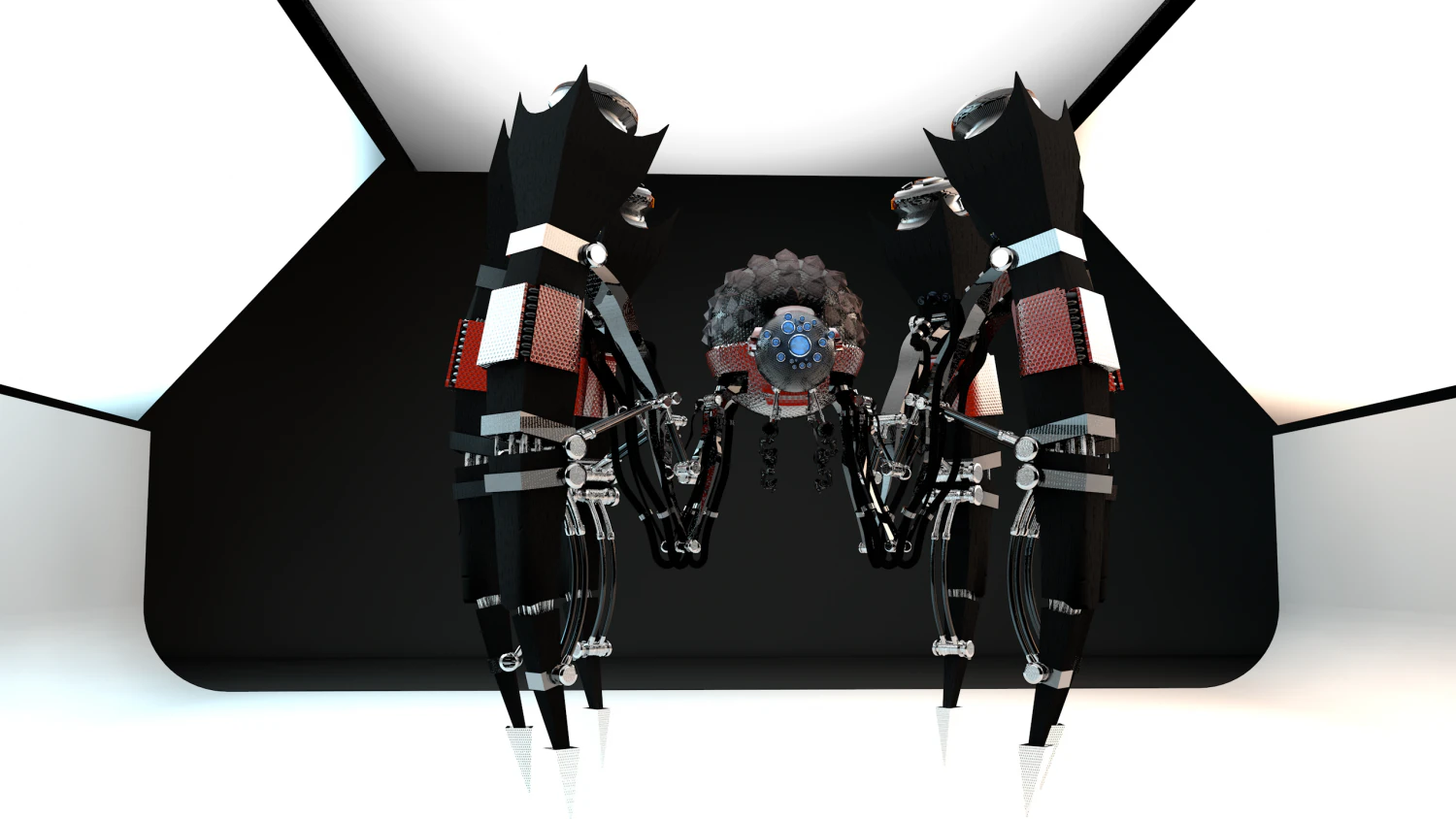 spider paukan 3D Model .c4d .max .obj .3ds .fbx .stl .blend 