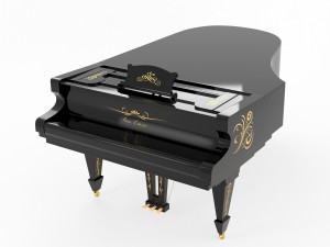 piano classic model Modelo 3D