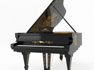 piano classic model 3D Model