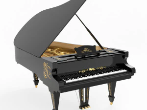 piano classic model 3D Model