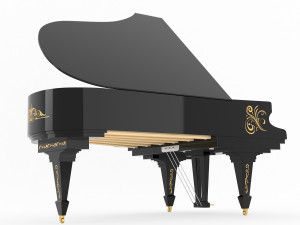piano classic model Modelo 3D