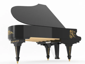 piano classic model 3D Model