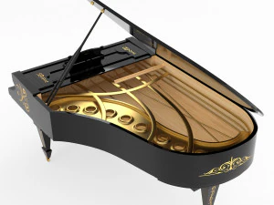 piano classic model 3D Model