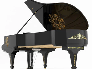 piano classic model 3D Model