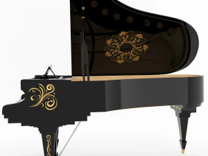 piano classic model 3D Model