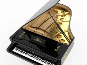 piano classic model 3D Model