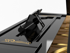 piano classic model Modelo 3D