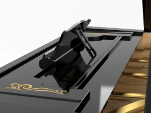 piano classic model 3D Model