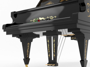piano classic model Modelo 3D