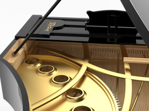 piano classic model Modelo 3D