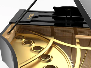 piano classic model 3D Model