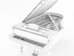 piano classic model Modelo 3D