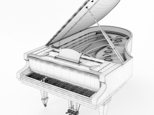piano classic model Modelo 3D