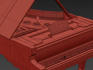 piano classic model 3D Model