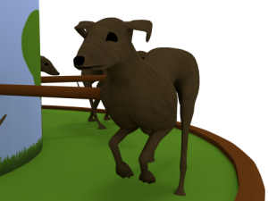 greyhouds corousel 3D-Druckmodell
