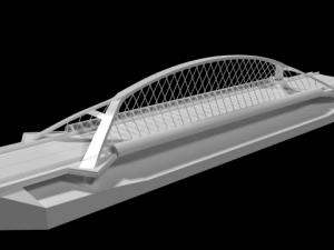 printable third millennium bridge form zaragoza 3D Print Model